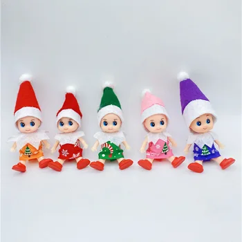 Christmas Elf Bábiky Oranments S Hnuteľným Ruky Nohy Dieťa Elfovia Cítil Hračka Vianoce, Nový Rok Dekorácie Domova Príslušenstvo