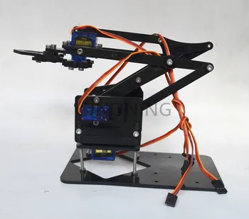 Akryl Mechaniky Rukoväť Robot robotické 4 DOF rameno pre arduino Vytvorené Learning Kit SG90