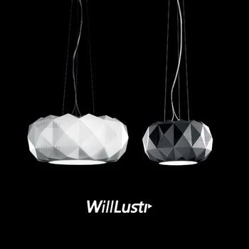 Willlustr Murano due Muranodue replika leucos deluxe zavesenia ľahkého bieleho čierne sklo diamond osvetlenie hotel prívesok na čítanie