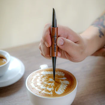 Káva Latte Art Perá Vintage Espresso, Cappuccino Pero Umelecké Kávy Ozdobný Steh Cafe Bar Príslušenstvo Barista Nástroje