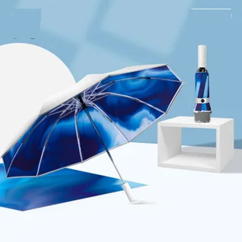 118 CM INY Zadnej strane Dáždnik Parasol Skladacie Daždivé Automatické Dáždniky Pre Ženy, Mužov UV Vonkajšie Vetru Dáždnik