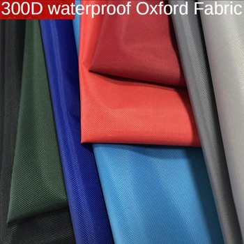 300D Oxford Nepremokavé tkaniny Tkaniny, Ktorú Meter pre Šitie Stanov Pvc Povlakom Rainproof Handričkou Plachtou Batoh Thickend Nositeľné Modrá