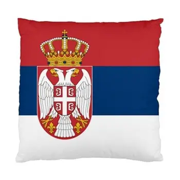 Srbsko, Srbská Vlajka Vankúš Vankúš Dekoratívne Národnej Vlajky Auto Sedáku Prípadoch Gauč Dekor Bavlna Polyester 18