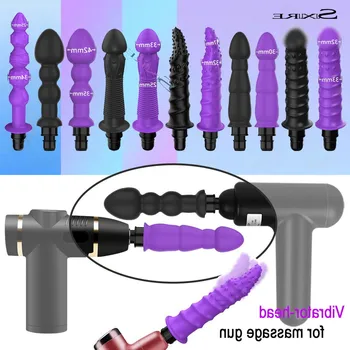 Masáž Zbraň Hlavy vibračné dildo penis sex dospelých, hračky, silikónové hlavy VIBRAT pre Fascia zbraň bicie Vibrátory pre Ženy Muž