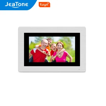 JeaTone 7 palcový WIFI IP Video Dvere, Telefón, Intercom Káblové pripojenie Jedného monitora Prístupový Systém Dotykový Displej Detekcia Pohybu