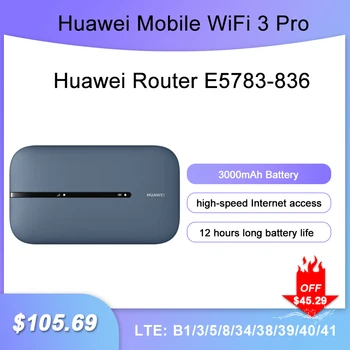 Pôvodné Huawei WiFi 3 Pro Router E5783-836 vrecku wifi router 4G LTE Cat7 so sim router mobile hotspot bezdrôtového modemu