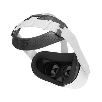 Mäkké Polstrované Hlavu na Hlavu za Oculus Quest 2 hlavový most Nahradenie Úradný Elite Späť Polstrovanie Pohodlné PU Kožené Povrchu