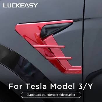 Pre Tesla Model 3 Y Fotoaparát Boky Auta Bočné Krídlo Panel Kryt Spojler Protiprachový Kryt Dekorácie Úprava Príslušenstvo model3 2022