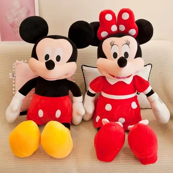 20 cm Disney Kawaii Minnie Mouse Plnené Oblečenie pre Bábiku Mickey Plyšové Hračky Komiksu, Anime, Narodeniny, Vianoce Vynikajúcu Kvalitu Deti