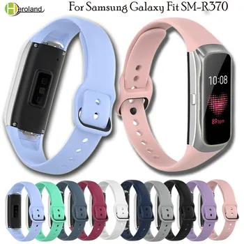Náhradné silikónové Hodinky Kapela Zápästie Pre Samsung Galaxy Fit SM-R370 Inteligentný Náramok watchStrapHigh Kvality Šport Náramok