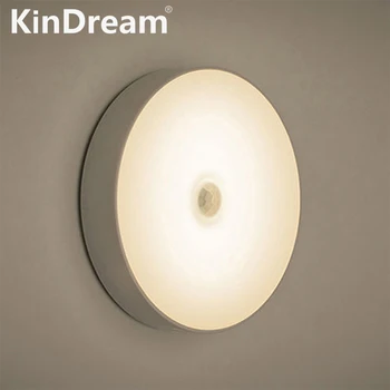 Kindream LED Nočné Svetlo Kolo Noc Lampa Nabíjateľná Batéria Snímača Lampy, Detské Izby, Spálne, Chodby,