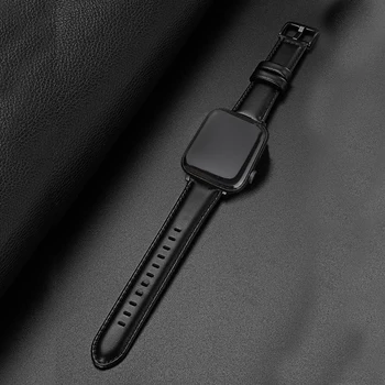 Originálne Kožené pútko pre apple hodinky 7 kapela 45mm 41mm se série 6 5 44 mm 40 mm correa iwatch 3 42mm 38 mm remienok kožený náramok