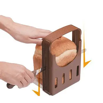Nastaviteľné Bagetu Chlieb Slicer Toast Bochník Fréza Sandwich Krájanie Nástroj Na Skladanie