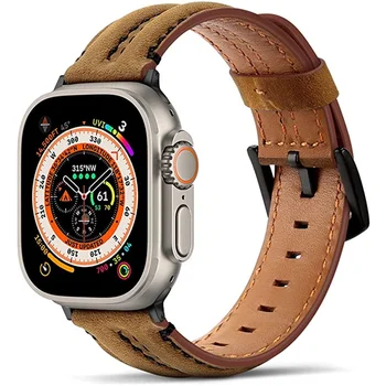 Originálne Kožené pútko pre Apple hodinky band 49 mm 44 mm 40 mm 45 mm 41mm náramok correa watchband iwatch Ultra 876SE543 Príslušenstvo