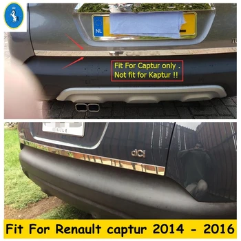 Príslušenstvo Zadný Kufor Prízvuk Kryt Chvost brány zadných dverí Výbava Späť Boot Dvere Pásy Nálepky vhodné Na Renault Captur 2014 2015 2016