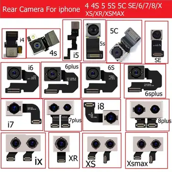 Pôvodné Hlavné Zadná Kamera pre iphone 4 4S 5 5S SE 5C 6 6 7 8 Plus X XS XS Max XR Zadné Veľký Fotoaparát Flex Kábel Páse s nástrojmi 100% Testované