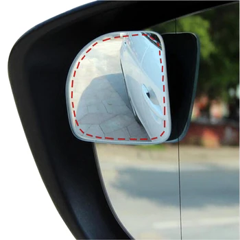 Pôvodné 360 Nastaviteľný Stupeň frameless ultratenké Široký Uhol Blind Spot zrkadlo na parkovanie Pomocné spätné zrkadlá