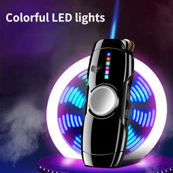 Kreatívne Pás Dámy Spinning LED Svetlo, Fidget Spinner Nafukovacie Vetru Ľahšie Zábava Fajčenie Príslušenstvo Mužov Darček