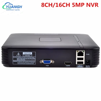 Mini 8MP NVR 5MP 8CH 16CH Fotoaparát Záznamník Detekcia Tváre XMEye APP ONVIF Pohybu Detekovať Bezpečnostné IP CCTV Network Video Recorder