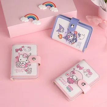 Anime Sanrio Karty Taška Hello Kittys Príslušenstvo Kawaii Multi-Card Kartu, Držiak na Prenosné Peňaženky vodičský Preukaz Hračky pre Dievčatá Darček