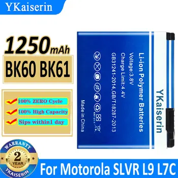 YKaiserin BK60 BK61 Batérie Pre Motorola SLVR L9 L7C L71 L72 W510 Q700 A1600 A1800 EM30 EX112 EX115 kontakty batérie