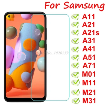 Pre Samsung Galaxy A11 A21s A31 A41 A51 A71 Tvrdeného Skla 9H Kvality Chránič Štrajk Dôkaz Samsung M01 M11 M21 M31 Obrazovke Film