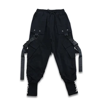 Dieťa Pohode Čierna Hip Hop Oblečenie, Streetwear Harajuku Jogger Taktické Cargo Nohavice pre Dievčatá Chlapci Tanečných Kostýmov, Šiat