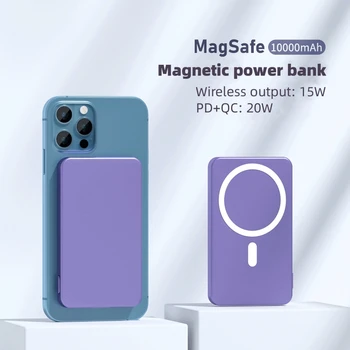 10000mAh Magsafe Powerbank Magnetické Wireless Power Bank Prenosné Batérie Pre iphone 13 12Pro Max Mini Externé Nabíjačky