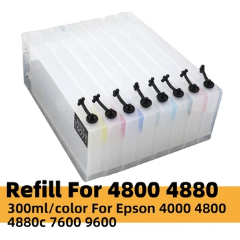 Kompatibilné Naplniteľné Kazety Pre Epson 4880 veľkoformátové tlačiarne Pre EPSON 4000 4800 4880c 7600 9600 STYLUS PHOTO 4450 4400