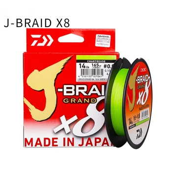 Vyrobené v Japonsku 100% Originálne DAIWA J-VRKOČ GRAND vlasec 270M 8 Prameňov Pletená PE Riadku 18 20 25 30 35LB rybársky výstroj