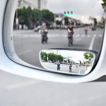 VODOOL 2 ks Univerzálny Auto Blind Spot Zrkadlo 360-Stupňový Nastaviteľný Široký Uhol Vypuklého Zrkadla Parkovanie Spätné Zrkadlo