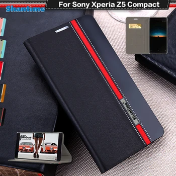 Book Obal Pre Sony Xperia Z5 Kompaktný Peňaženky Vyklápací Kryt Pre Sony Xperia Z5 Mini Silicon Mäkké Zadný Kryt