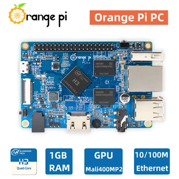 Orange Pi PC Dosku 1GB RAM a Quad-Core Allwinner H3 CSI Fotoaparát 40Pin GPIO kompatibilný s HDMI Podpora Android Ubuntu, Debian OS Mini PC