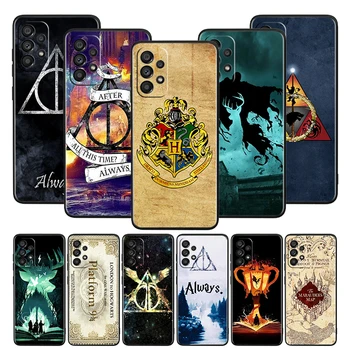 Art Cool Harry Potter Prútik obal Pre Samsung Galaxy A52S A72 A71 A51 A52 A12 A32 A21S A73 A53 4G 5G Mäkké Čierny Kryt Telefónu Coque