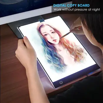 VKTECH Digitálny Grafický Tablet A4 s kalibráciou LED Umelec Tenké Umenia Vzorkovníka rysovaciu Dosku Light Box Sledovanie Písanie Tablet Pad