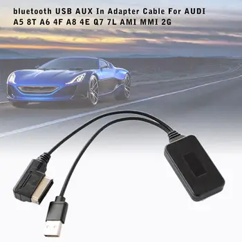 Blue-tooth USB, AUX In Kábel Adaptéra ForAUDI A5 8T A6 4F A8 4E Q7 7L AMI MMI 2G Auto Interiérové Doplnky