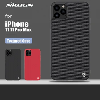 Nillkin pre iPhone 11 11 Pro Max Prípade 3D Textúrou PC Zadný Kryt Ultra Tenká, Mäkká Okraja Ochranného Telefón puzdro pre iPhone 11 Pro Max