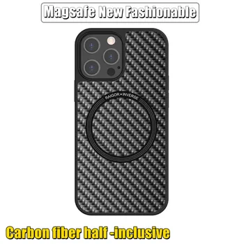 Nové Magsafe Magnetické Uhlíkových Vlákien púzdra Pre iPhone 13 14 Pro Max Ultra Tenké Aramidové Vlákna Mäkké TPU Kryt Pre iPhone 12 13 Pro Max