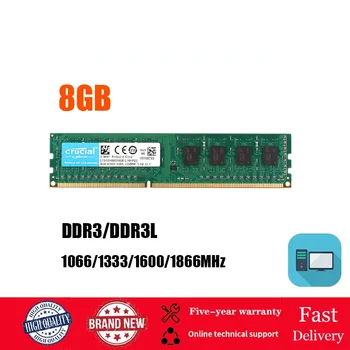 8GB Ploche Pamäť RAM DDR3/DDR3L DIMM 1066/1333/1666/1866 MHz 240Pin 1.35 V/1,5 V RAM PC3-8500 10600 12800 14900 RAM PRE PC