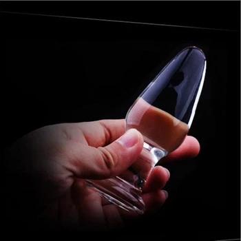10*3,5 cm Malé Pyrex Glass Zadok Análny Plug Korálky Dildo Crystal sexuálnu Hračku pre Gay Ženy Muži Male Masturbácia Dospelých, Erotické Produkty