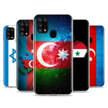 Azerbajdžan Sýrii, Izrael Príznak Pre Samsung Galaxy Note 20 10 9 8 Plus Ultra Lite M21 M31 M31S M10S M20 M21 M32 M12 Telefón Prípade