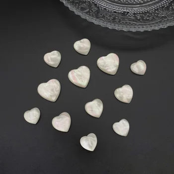 Aurora magic imitácia shell láska srdce živice patch HOBBY ručné vlásenky šperky, náušnice, náušnice, doplnky, materiály
