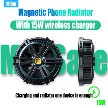 Smartphone Chladnejšie 15W Bezdrôtovú Nabíjačku Magnetické Chladnejšie Telefón Chladiaci Ventilátor pre MagSafe Cooler Chladič Pre iPhone 13 12 Samsung