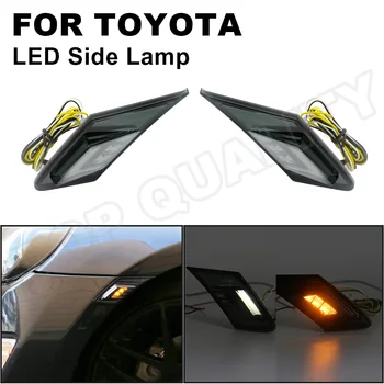Údené Amber LED Bočné Obrysové Svetlo Zase Signál Lampa Biela jazdnej Polohy Svetlo Na Subaru BRZ Toyota 86 GT86 FT86 Scion FR-S