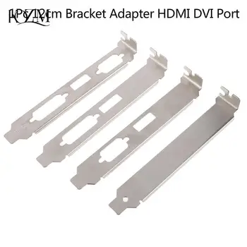 1Pc nízkoprofilový Držiak Adaptér HDMI-DVI Port Pre Polovica Výšky Grafické grafickú Kartu Nastavenie Počítača Káble Konektory
