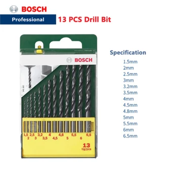 Bosch vrtáka 13 Twist Vrtákov o 1,5-6,5 mm Kovové Elektrické Vŕtačky Vŕtačka 13 Nastaviť Pre Powe Nástroje a Vŕtací Stroj