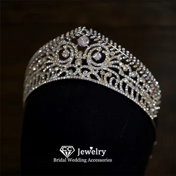 CC Korún pre Ženy, Svadobné Doplnky, Svadobné Headdress Zapojenie Vlasové Ozdoby Vintage Smrť Luxusné Šperky Tiaras AN233