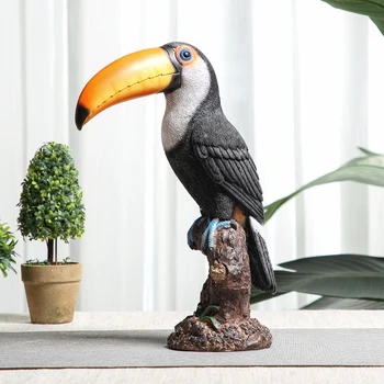 Nové Živice Nordic Toucan Záhrada Sôch Dekorácie Zvieratá Vonkajšie Obývacia Izba Nádvorie Vták Domáce Dekorácie Príslušenstvo