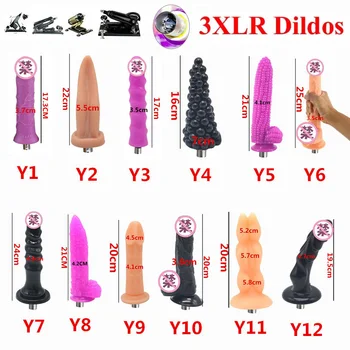 12 Typov 3XLR Prílohu Dilda na Sex Stroj,Tradičné Láska Stroj Veľké Hračky Pre Ženy, Masturbácia, Stroj Príslušenstvo