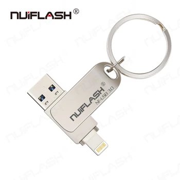 USB Flash Disk 32 64 GB Pero jednotky Pre Smartphone IOS iPhone, iPad, Android OTG USB 3.0 Memory Stick Prenosné 128G U Diskov